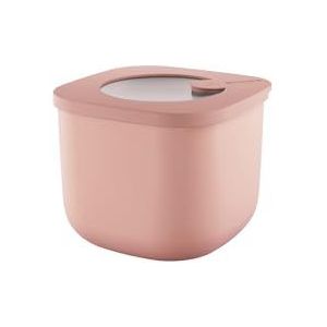 Guzzini - Kitchen Active Design, STORE&MORE BIO, Grote Hermetic Container voor Koelkast/diepvries/Magnetron (S) - Perzik Bloesem Roos, 12,2 x 12,2 x h9,8 cm | 750cc - 170722251