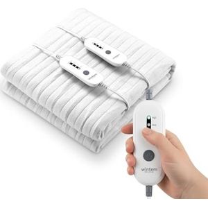 Wintem Encanta Warmtebeschermer, elektrische deken, met 2 temperatuurniveaus, thermische deken (tweepersoonsbed 160 x 140 cm)