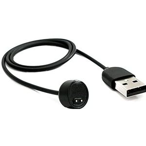 System-S USB 2.0 kabel 55 cm oplaadkabel voor Xiaomi Mi Band 6 Smartwatch in zwart