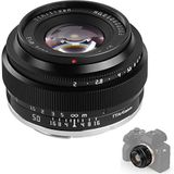 TTArtisan 50 mm F2 lens full-size camera lens MF voor spiegelloze camera's Alleen voor Sony E-Mount camera's A7 A7II A7R A7S A9 APS-C: A5000 A6600 NEX-3 NEX-5 NEX-7 NEX5C en meer (zwart)