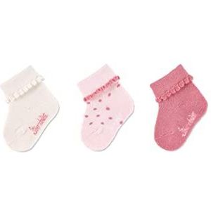 Sterntaler GOTS sokken voor babymeisjes, 3-delige sokken, ecru, normaal