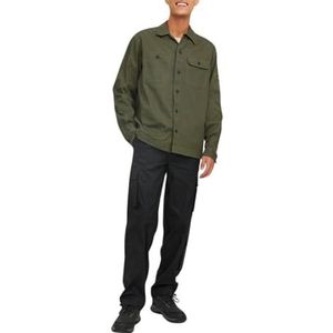 Bestseller A/S Jcoclassic Ben Overshirt Ls Relaxed Noos Poloshirt voor heren, groen (olive night), S