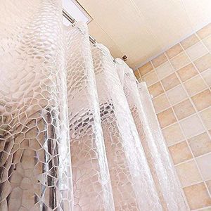 Ecent Douchegordijn EVA dik transparant waterdicht anti schimmel badkamer gordijn - 120 x 180cm