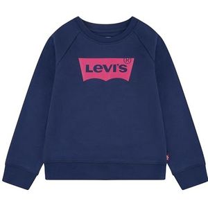 Levi's Kids Meisjes Batwing Crewneck Sweatshirt, Middeleeuws blauw, 4 Jaren