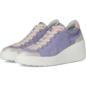 Fly London Dames DUFY671FLY Sneaker, zilver/lichtroze/violet, 6 UK, Zilver Lichtroze Violet, 36 EU