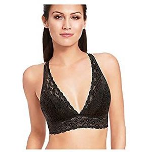Wacoal Women's Halo Lace Soft Cup Bralette, Black, 40