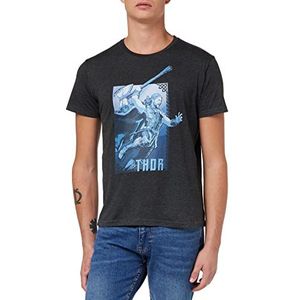 Marvel METLATMTS022 T-shirt, antraciet, S, Antraciet, S