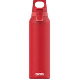 SIGG Hot & Cold One Light Scarlet (0,55 L) Thermo drinkfles, vrij van schadelijke stoffen en geïsoleerde roestvrijstalen drinkfles, met één hand bedienbare outdoor thermosfles