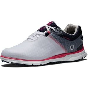 FootJoy Women's Pro|SL Sport Golfschoen, Wit/Navy/Hot Pink, 5.5 UK
