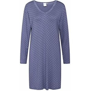 CCDK Copenhagen Dames Jacqueline L/S Dress Nightgown, Bijou Blue, XXL, Bijou Blue., XXL