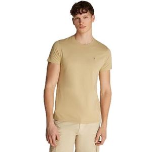 Tommy Jeans S/S T-shirt voor heren, Beige (Relic Tan), XS