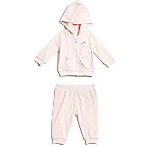 Guess Baby-meisjes set: ls hoodie sweatshirt/broek kledingset, roze (chalk pink), Pasgeborene(Fabrikant maat: 24 Maanden)
