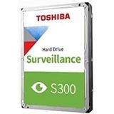 Toshiba 4TB S300 Surveillance HDD - 3,5" SATA interne harde schijf Ondersteunt tot 64 HD-camera's bij een werklast van 180TB/Jaar (HDWT720UZSVA)