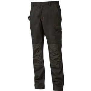 U-Power - Cargobroek - Black Carbon - Werkbroek voor Heren - Met Zak voor Kniebeschermers