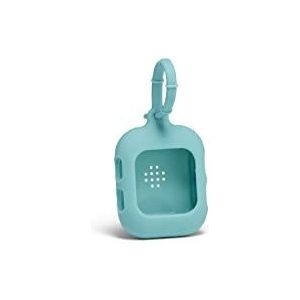 TIME TIMER horlogeband FOB-accessoire — Zachte siliconen hoes voor Time Timer wijzerplaat — Bevestiging voor rugzak, riem of portemonnee (Caribbean Blue)