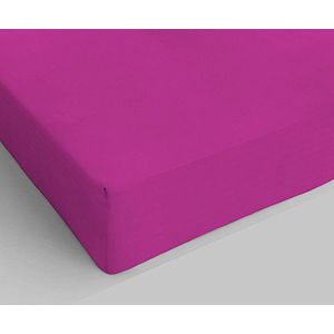 MB HOME ITALY Hoeslaken Max Color, Fuchsia, tweepersoonsbed 170 x 200 cm