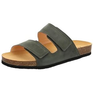 Think Wolfi herenslippers, chroomvrij, gelooid, duurzame pantoffels, Forest 7000, 39 EU, Forest 7000, 39 EU