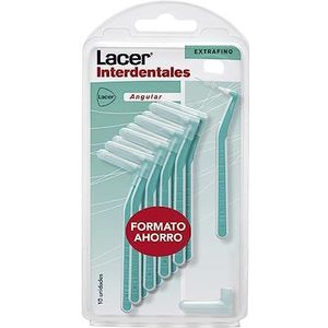 INTERPROXIMAL interdentale borstel, schuin, extra fijn, 10 stuks, schuine handgreep, maximale werkzaamheid, Tynex-filamenten, extra fijne haren, voorkomt en verwijdert tandplak van bacteriën