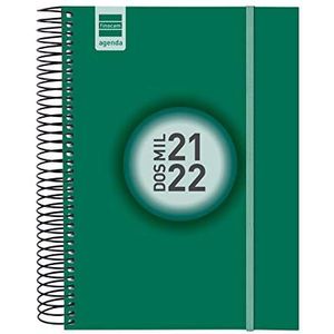 Finocam Espir Color - Agenda september 2021 - augustus 2022 (12 maanden), E10-155 x 212 (medium), groen