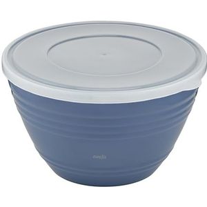 Emsa Prep&Bake K32541 Kunststof mengkom, 4,15 liter, met conserveerdeksel voor opslag in de koelkast, antislip bodem, perfecte stabiliteit bij het mengen, vaatwasmachinebestendig, stapelbaar