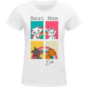 Disney The Aristocats - Happy Mother's Day Duchesse WODARISTS032 T-shirt dames, wit, maat M, Wit, M