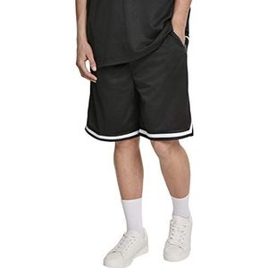 Urban Classics Heren Premium Stripes Mesh Shorts, zwart (Black 00007), M