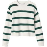 Gebreide Trui - Verlaagde Schoudernaden - Ronde Hals - Lange Mouwen - Regular Fit