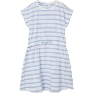 NKFMIE SS Dress NOOS, Chambray Blue/Stripes: y/D Stripes, 116 cm