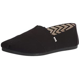 TOMS Alpargata Loafer Flat voor heren van gerecycled katoen, Zwart, 44.5 EU