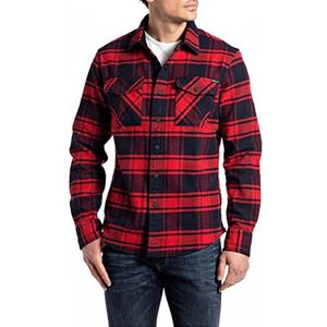 Replay Heren M4067A hemd, 010 Multicolour, S