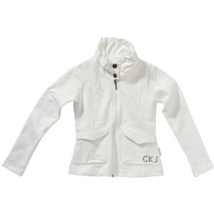Calvin Klein Jeans Meisjes sweatshirt CGQ423 U3308, wit (002), 152 cm