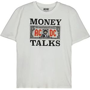 Springfield AC/DC Money Talks T-shirt voor heren, Ivoor, S