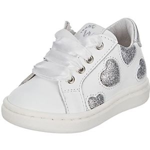 Walkey Y1A9-42272-0062X025, sneakers voor meisjes, wit/zilver, 25 EU, Wit Zilver