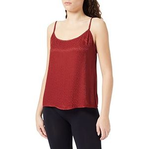 HUGO Satinoir_top Nightwear_Vest voor dames, Dark Red601, M