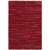 Mint Rugs 102688_80x150 Design Verlour Deep-Pile Tapijt Chic, Kunstvezel, rood, 150 x 80 x 3 cm