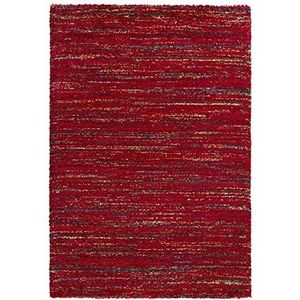 Mint Rugs 102688_80x150 Design Verlour Deep-Pile Tapijt Chic, Kunstvezel, rood, 150 x 80 x 3 cm