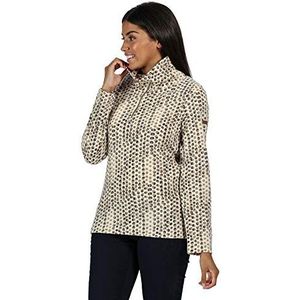 Regatta Dames Leela' Half Zip Gedrukt Fleece - Lichte Vanille, Maat 8