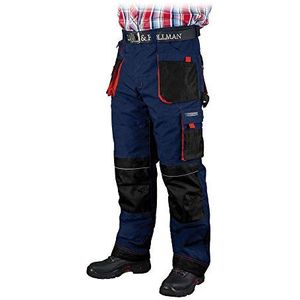 Leber&Hollman LH-FMNW-T_GBCXXXL vormen gevoerde beschermbroek, donkerblauw-zwart-rood, XXXL maat