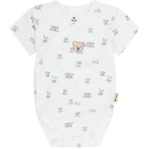 Steiff Wikkelbody met korte mouwen, wit (bright white), 74