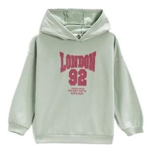 Koton Sweatshirt met capuchon voor meisjes, groen (841), 4-5 jaar