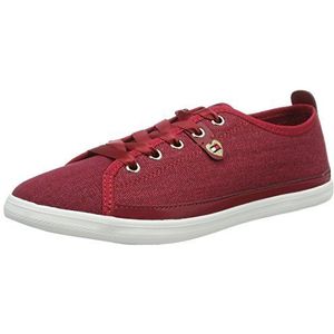 Tommy Hilfiger Dames K1285eira Hg 1d1 Low-Top Sneakers, Rode Scooter Rood 614, 42 EU