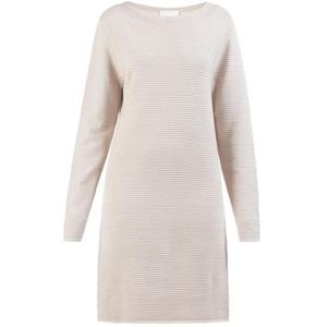 usha WHITE LABEL Lynnea Gebreide damesjurk, casual jurk, Crème, XL/XXL
