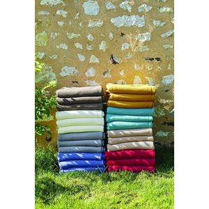 Toison d'or Narvik Dubbelzijdige deken van polyester, 240 cm x 300 cm, maat, taupe/naturel