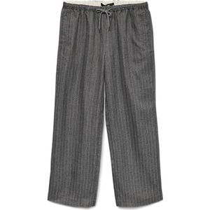 VERO MODA Vmrhoda Mw Pinstripe Wide Dad Pant, dark grey melange, S / 34L