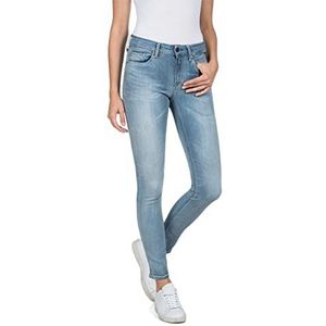 Replay - Luzi - Skinny Fit Damesjeans - Medium Blue 009-1 - Met Stretch