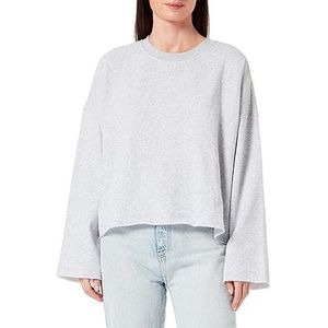 TILDEN Dames oversized sweatshirt 37831183, lichtgrijs melange, L, lichtgrijs, gemêleerd, L grote maten