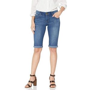 Democracy Dames Ab Solution Bermudashort, 33 cm, Blauw, 14