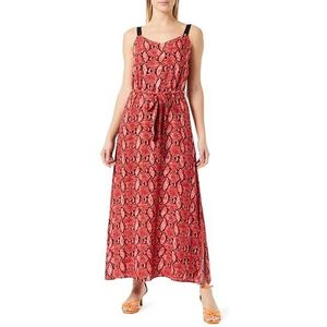 dedica dames maxi-jurk jurk, Rood slang., M