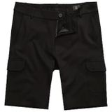 JP1880 - Cargobroek - Zwart - Sweatstof - Regular Pasvorm