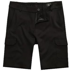 JP1880 - Cargobroek - Zwart - Sweatstof - Regular Pasvorm